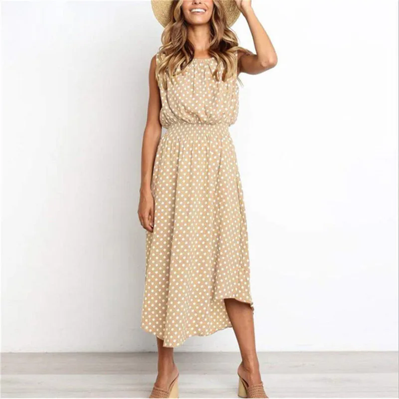 yashangyi Polka Dot Dress 2019 New Arrival Sexy Sleeveless Vintage Evening Party Women Dresses O-Neck Midi Sundress Vestidos
yashangyi Polka Dot Dress 2019 New Arrival Sexy Sleeveless Vintage Evening Party Women Dresses O-Neck Midi Sundress Vestidos