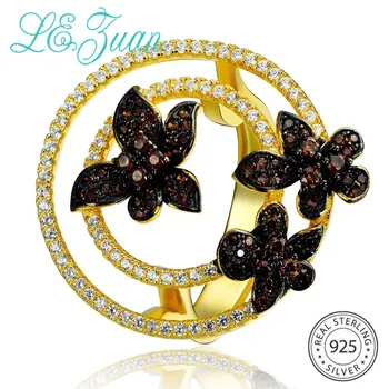 L&zuan Gold Plated S925 Sterling Silver Flower Round Rings for Women Multicolor Cubic Zircons Rings Party Fine Jewelry Gift
L&zuan Gold Plated S925 Sterling Silver Flower Round Rings for Women Multicolor Cubic Zircons Rings Party Fine Jewelry Gift