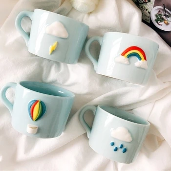 The sky of love creative Japanese ceramic mug Mini household breakfast coffee cup rainbow cup
The sky of love creative Japanese ceramic mug Mini household breakfast coffee cup rainbow cup
