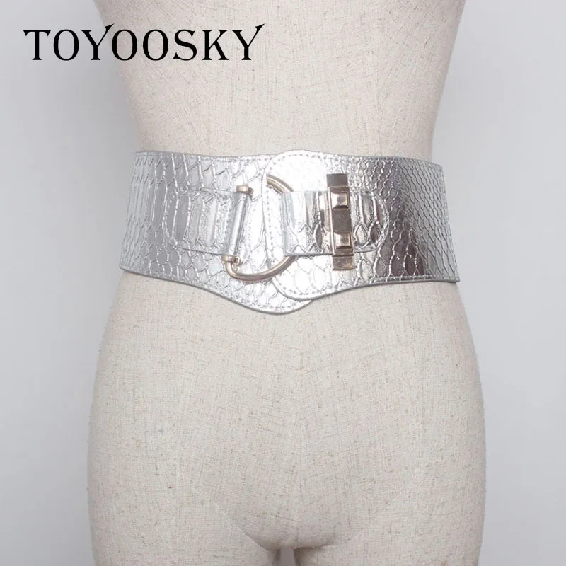 2018 New Arrivals Crocodile print Women Winter Wide PU leather Belt Sliver Gold Elastic Belts Bling Female Belt for Coat Dress
2018 New Arrivals Crocodile print Women Winter Wide PU leather Belt Sliver Gold Elastic Belts Bling Female Belt for Coat Dress