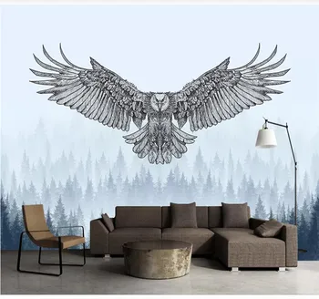Custom wallpaper modern minimalist Nordic wind hand-painted forest eagle background wall art decorative painting
Custom wallpaper modern minimalist Nordic wind hand-painted forest eagle background wall art decorative painting