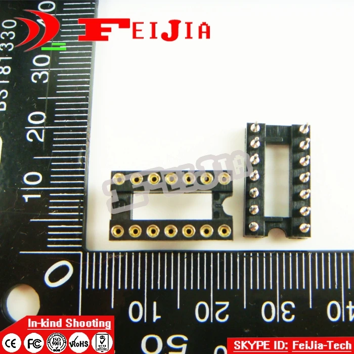 17pcs Round Hole 14 Pins 2.54MM DIP IC Sockets Adaptor Solder Type IC Connector Free Shipping
17pcs Round Hole 14 Pins 2.54MM DIP IC Sockets Adaptor Solder Type IC Connector Free Shipping