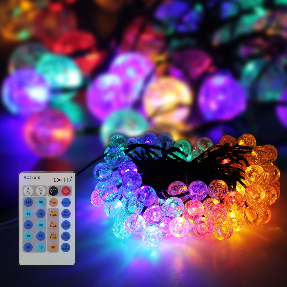 CroLED 15M LED Lamp String 100LEDs RGB String Fairy Bubble Lights Xmas Wedding Party Room Decor
CroLED 15M LED Lamp String 100LEDs RGB String Fairy Bubble Lights Xmas Wedding Party Room Decor