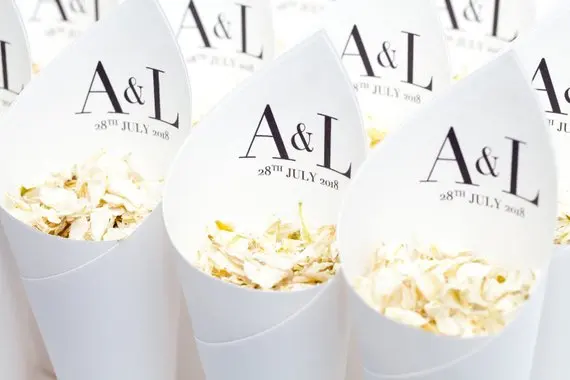 personalized mr&mrs initials date or text Rustic Wedding confetti cones, Customize wedding birthday confetti package free design
personalized mr&mrs initials date or text Rustic Wedding confetti cones, Customize wedding birthday confetti package free design