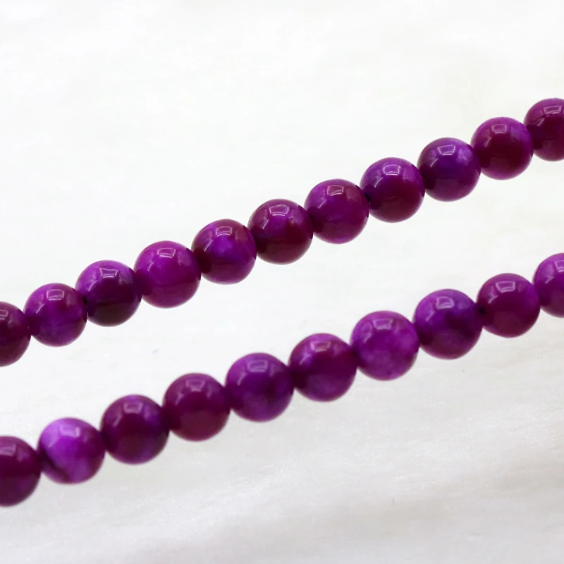 Sugilite purple chalcedony 6mm loose beads 15" DIY stone women jewelry making design bracelet necklace wholesale and retail
Sugilite purple chalcedony 6mm loose beads 15" DIY stone women jewelry making design bracelet necklace wholesale and retail