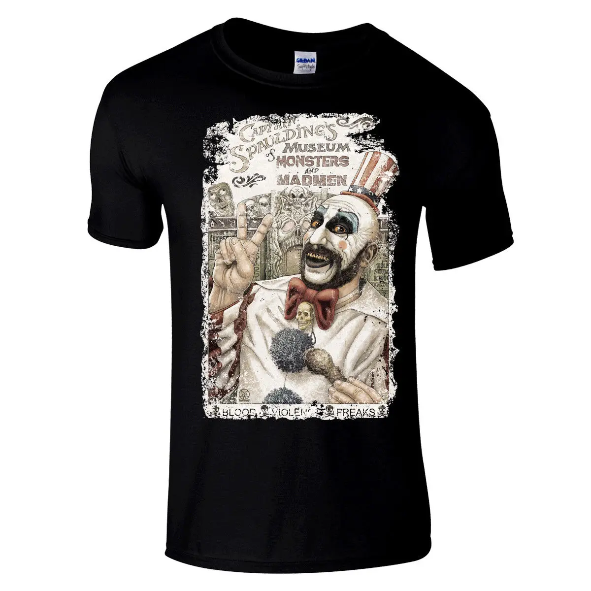 Captain Spaulding Premium Black regular fit horror T Shirt by William Anderson Cool Casual pride t shirt men Unisex New
Captain Spaulding Premium Black regular fit horror T Shirt by William Anderson Cool Casual pride t shirt men Unisex New