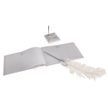 Guest Book Pen Wedding Heart White Reception Guest Book Feather Bowknot Pen and Stand Set Party Supplies
Guest Book Pen Wedding Heart White Reception Guest Book Feather Bowknot Pen and Stand Set Party Supplies