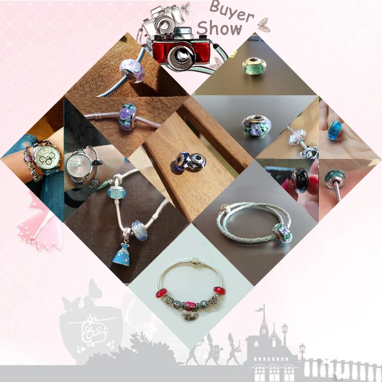 27 Styles 925 Sterling Silver Murano Glass Beads Fit Original Pan Charm Bracelets & Bangles*