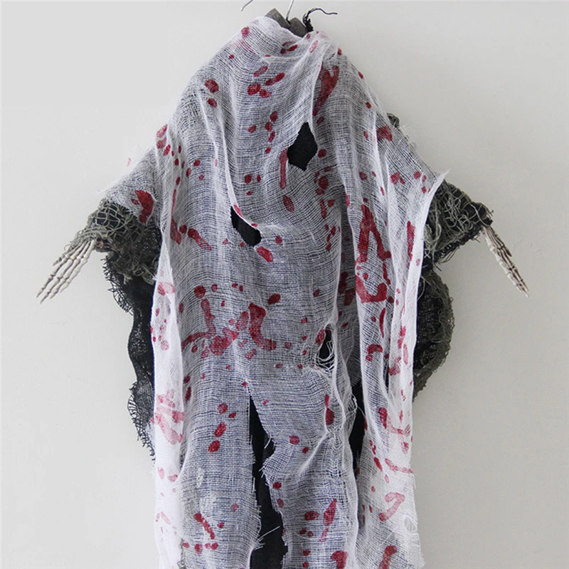 Gauze Yarn Roll Black White Fake Blood Horror Atmosphere Rendering Party Hanging Halloween Decoratie TulleHalloween Decoration
Gauze Yarn Roll Black White Fake Blood Horror Atmosphere Rendering Party Hanging Halloween Decoratie TulleHalloween Decoration
