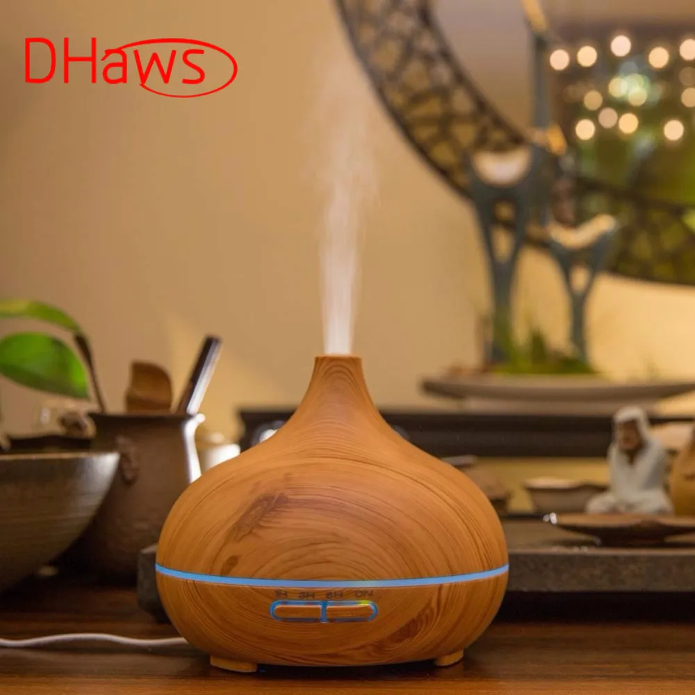 DHaws 300ML Aroma Diffuser Ultrasonic Air Humidifier with Wood Grain 7 Color Changing LED Lights for Office Home Spa Yoga
DHaws 300ML Aroma Diffuser Ultrasonic Air Humidifier with Wood Grain 7 Color Changing LED Lights for Office Home Spa Yoga
