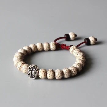 Tibetan Buddhism Xingyue Bodhi Seed OM Mala Beads Vintage Bat Amulet Charm Men's Bracelet Natural Wood Beaded Jewelry Adjustable
Tibetan Buddhism Xingyue Bodhi Seed OM Mala Beads Vintage Bat Amulet Charm Men's Bracelet Natural Wood Beaded Jewelry Adjustable