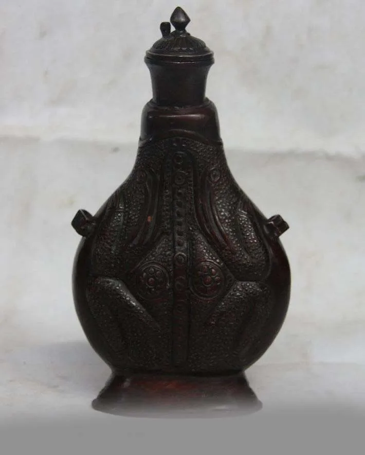 8 China Folk Copper Bronze Carved Flask Water Bag kettle Wine Pot Snuff bottle SD 506
8 China Folk Copper Bronze Carved Flask Water Bag kettle Wine Pot Snuff bottle SD 506