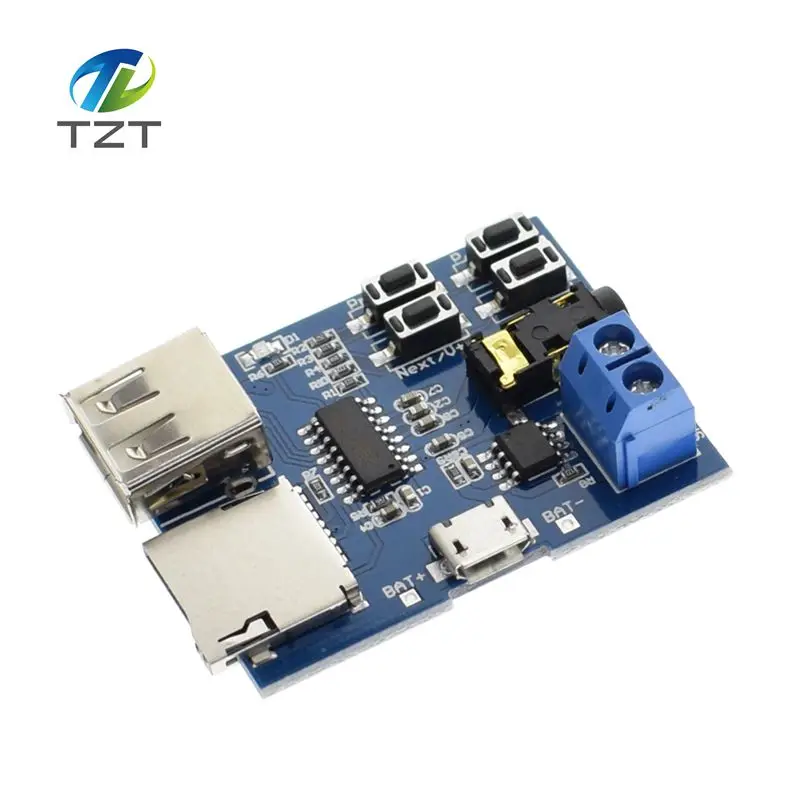 1pcs TF card U disk MP3 Format decoder board module amplifier decoding audio Player
1pcs TF card U disk MP3 Format decoder board module amplifier decoding audio Player