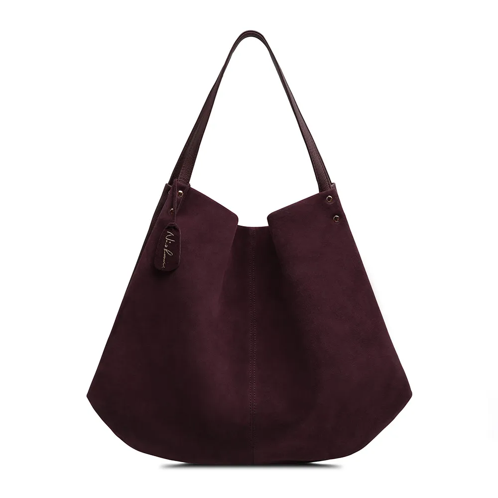 2018 New girl Real Split Suede Leather Hobos Bag Designer Female Leisure Large Shoulder Bags Solid Color Travel Casual Handbag
2018 New girl Real Split Suede Leather Hobos Bag Designer Female Leisure Large Shoulder Bags Solid Color Travel Casual Handbag