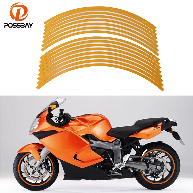 POSSBAY 16 Pieces/Set 17'' -19'' Universal Car Motorcycle Wheel Rim Stripe Tape Stickers fit for ATV SUV Motorbike Khaki Decals
POSSBAY 16 Pieces/Set 17'' -19'' Universal Car Motorcycle Wheel Rim Stripe Tape Stickers fit for ATV SUV Motorbike Khaki Decals