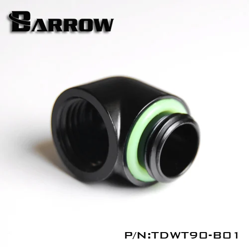 Barrow Brass Black White Silver G1 / 4 thread 90 degree Fitting Adapter water cooling Adapter water cooling fitting TDWT90-B01
Barrow Brass Black White Silver G1 / 4 thread 90 degree Fitting Adapter water cooling Adapter water cooling fitting TDWT90-B01