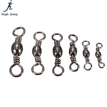 100pcs Barrel Swivel Fishing Connector Tools Copper+Stainless Steel Ball Bearing Rolling Swivel Connector Pesca Fishing 14-45mm
100pcs Barrel Swivel Fishing Connector Tools Copper+Stainless Steel Ball Bearing Rolling Swivel Connector Pesca Fishing 14-45mm