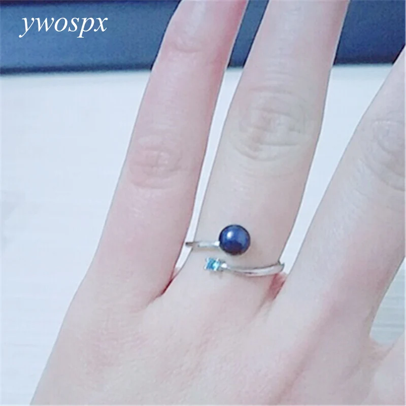 YWOSPX Nice Rings For Women Romatic Style Blue Color Zircon Cute Anel Simulated Black Pearl Ring Fashion Jewelry Anillo Gift Y20
YWOSPX Nice Rings For Women Romatic Style Blue Color Zircon Cute Anel Simulated Black Pearl Ring Fashion Jewelry Anillo Gift Y20