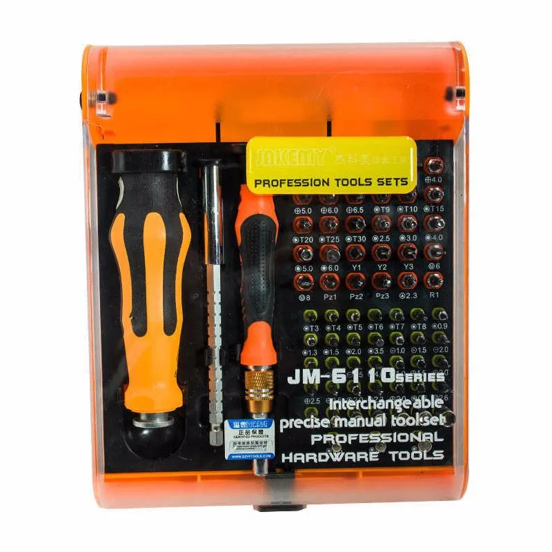 

Jakemy screwdriver set JM-6110 multitool torx screw driver kit cell phone repairing fan computer PC laptop home repair