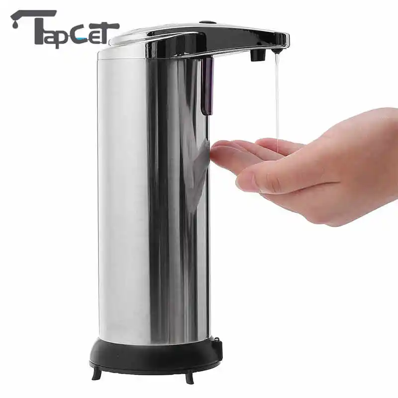 TAPCET 280ml Chrome Plated Automatic Liquid Soap Dispenser Sensor Bathroom Hotel Hands Soap Dispensers Bathroom Hardware
TAPCET 280ml Chrome Plated Automatic Liquid Soap Dispenser Sensor Bathroom Hotel Hands Soap Dispensers Bathroom Hardware