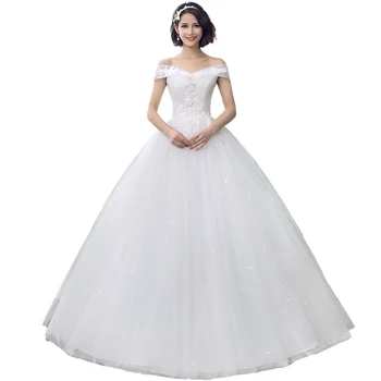 Holievery Off Shoulder Ball Gown Wedding Dresses 2019 Lace Appliques Floor Length Wedding Gown Short Sleeves Bridal Gowns
Holievery Off Shoulder Ball Gown Wedding Dresses 2019 Lace Appliques Floor Length Wedding Gown Short Sleeves Bridal Gowns