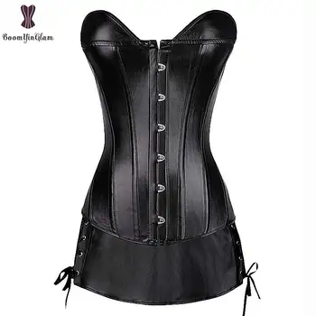 Dropshipping Corset Dress Suit Cheapest Gorset Suits Wholesale Faux Leather Clubwear Showgirl Cupless Outfit 3 in 1 Bustier Sets 
Dropshipping Corset Dress Suit Cheapest Gorset Suits Wholesale Faux Leather Clubwear Showgirl Cupless Outfit 3 in 1 Bustier Sets