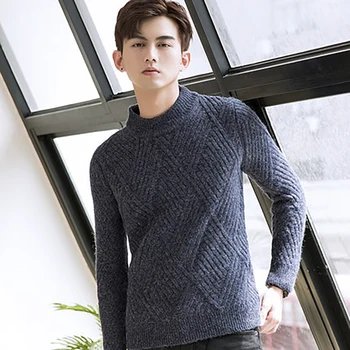 Winter Warm Wool Man Sweater Korean Style Knitted Pullover Mens Sweaters Black Slim Fit Casual Turtleneck Men Plus Size Sweater
Winter Warm Wool Man Sweater Korean Style Knitted Pullover Mens Sweaters Black Slim Fit Casual Turtleneck Men Plus Size Sweater