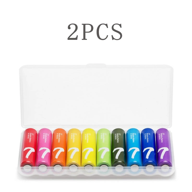 

2PCS/Lot For XIAOMI ZMI ZI7 AAA for Camera Mouse Keyboard Controller Toys lkaline Battery Rainbow Disposable Batteries Kit