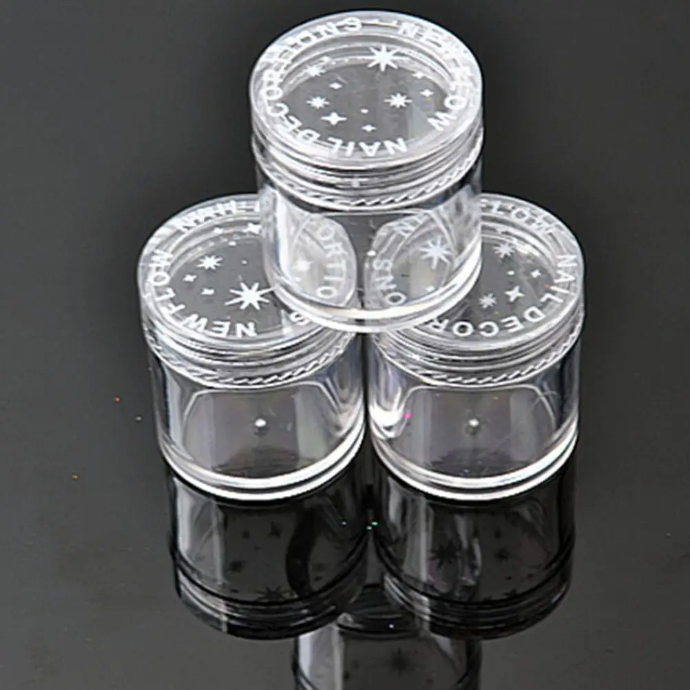 10X Empty Makeup Jar Pots Cosmetic storage Skin Cream Container Refillable Bottles Nail Sequins Rhinestones Container Box 10g
10X Empty Makeup Jar Pots Cosmetic storage Skin Cream Container Refillable Bottles Nail Sequins Rhinestones Container Box 10g