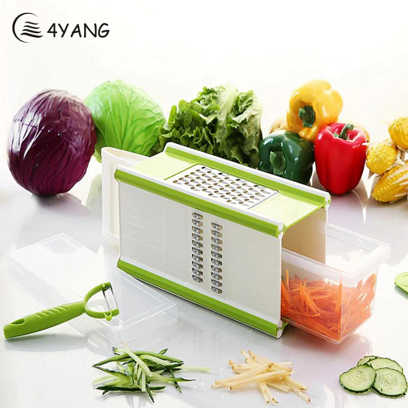 4YANG Mandoline Vegetable Cutter Multifunctional Fruit Vegetable Slicer Four Aspects Box Potato Slicer Vegetable Chopper Tools
4YANG Mandoline Vegetable Cutter Multifunctional Fruit Vegetable Slicer Four Aspects Box Potato Slicer Vegetable Chopper Tools