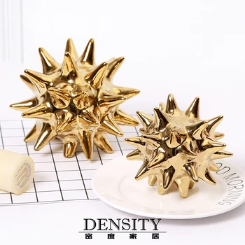 SN 2PCS/SET Golden Thorn Ball Ceramic Furnishing articles contemporary contracted desktop example room Home decoration
SN 2PCS/SET Golden Thorn Ball Ceramic Furnishing articles contemporary contracted desktop example room Home decoration