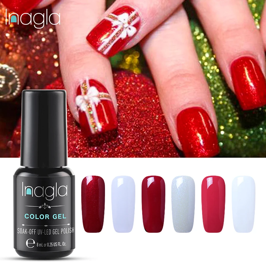 Inagla 8ML UV Gel Nail Polish Pure Color LED Lamp GelLak Soak Off Gelpolish Semi Permanent Hybrid Varnish Lucky Crismas Gel
Inagla 8ML UV Gel Nail Polish Pure Color LED Lamp GelLak Soak Off Gelpolish Semi Permanent Hybrid Varnish Lucky Crismas Gel
