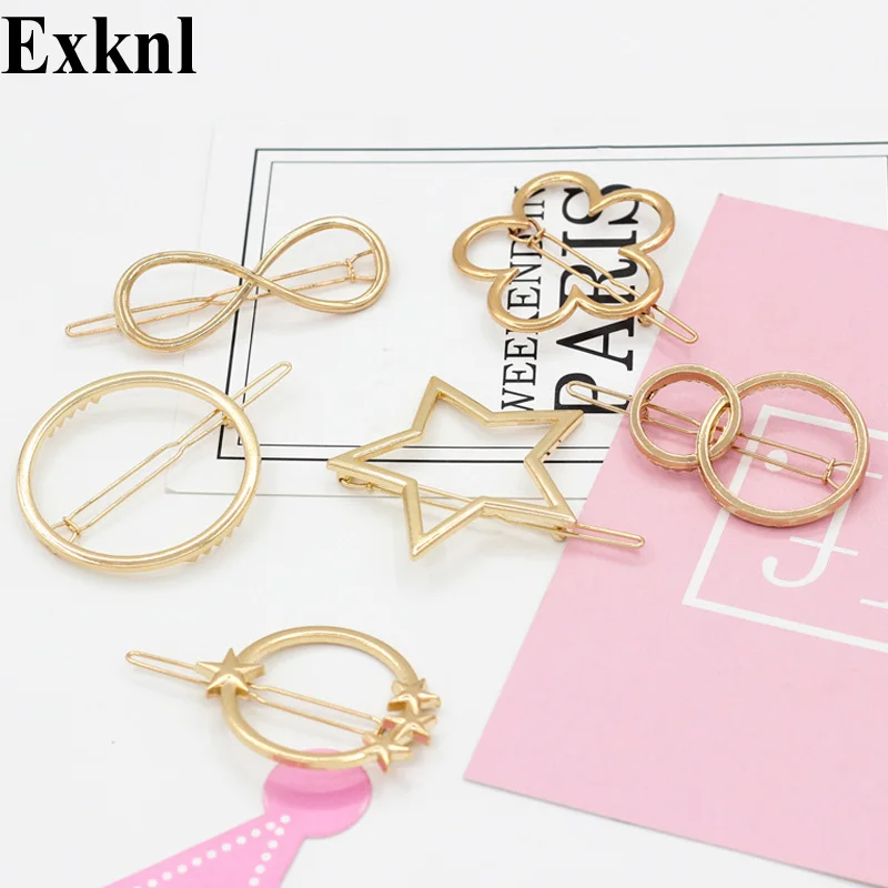 Exknl Korea Hairgrip Fashion Hairpins Alloy Hair Clip Barrettes Star Moon Wedding Hairwear For Women Accessory Hair Pins Jewelry 
Exknl Korea Hairgrip Fashion Hairpins Alloy Hair Clip Barrettes Star Moon Wedding Hairwear For Women Accessory Hair Pins Jewelry