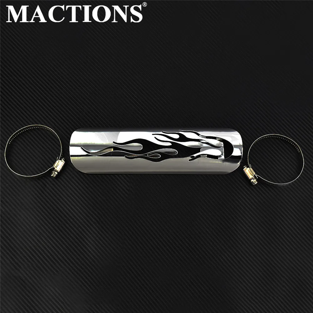 Motorcycle 9" Exhaust Pipe Shield Flame Exhaust Muffler Silencer Heat Shield Cover Guard Black/Chrome For Harley For Yamaha
Motorcycle 9" Exhaust Pipe Shield Flame Exhaust Muffler Silencer Heat Shield Cover Guard Black/Chrome For Harley For Yamaha