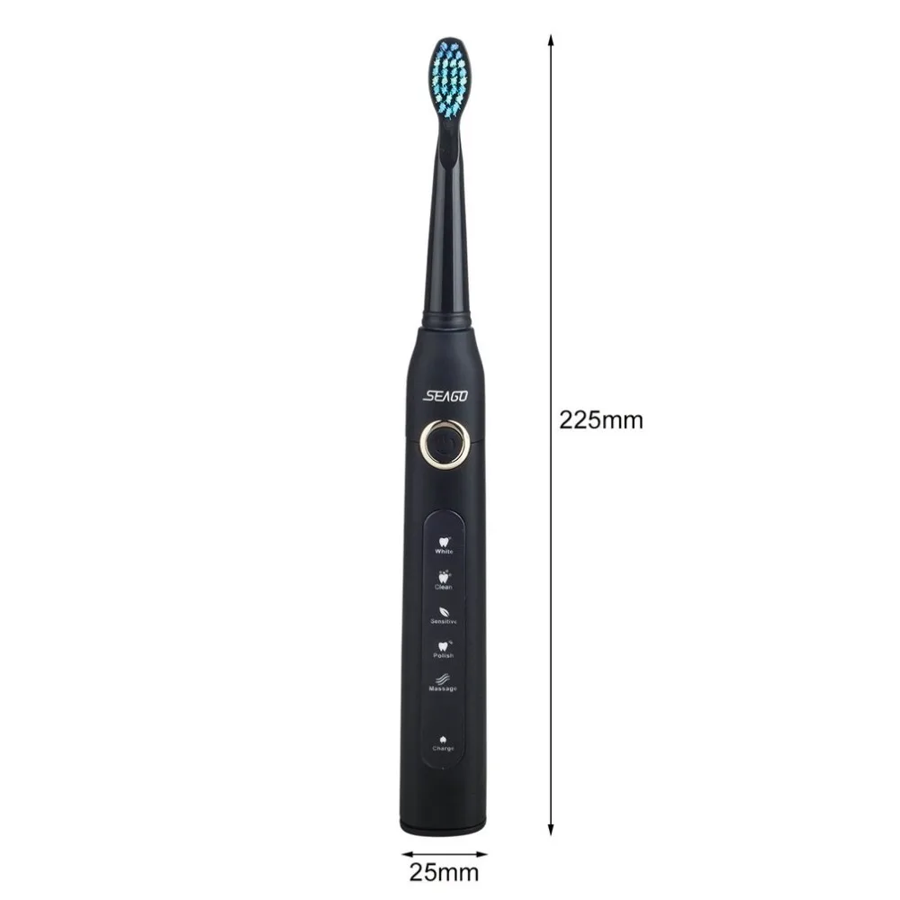 USB Rechargeable Electric Toothbrush Adult Waterproof Deep Clean Teeth Brush 2 Replacement Heads 5 Cleaning Modes
USB Rechargeable Electric Toothbrush Adult Waterproof Deep Clean Teeth Brush 2 Replacement Heads 5 Cleaning Modes