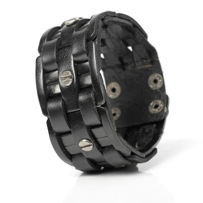 2019 New Fashion Hand-woven Bandage Charm Men's Bracelets Popular Simple Mosaic Wrap Black Leather Bracelets.
2019 New Fashion Hand-woven Bandage Charm Men's Bracelets Popular Simple Mosaic Wrap Black Leather Bracelets.
