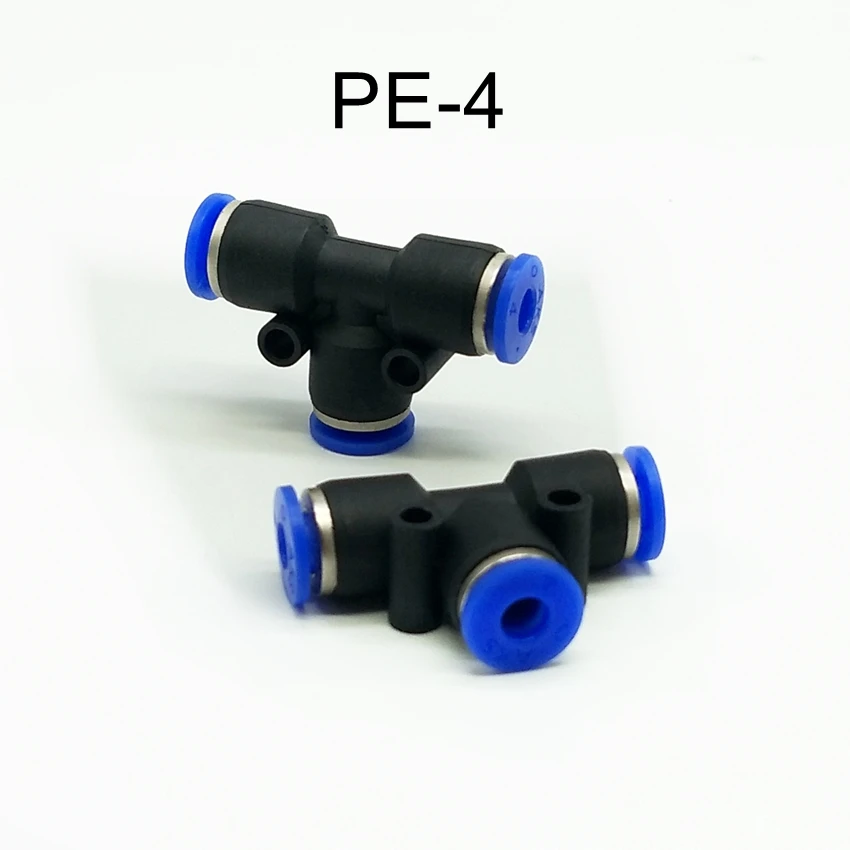 10pcs/lot Pneumatic Fittings 3 Way T-shape 4mm OD Hose Push in Fitting PE-4 Tee Fitting
10pcs/lot Pneumatic Fittings 3 Way T-shape 4mm OD Hose Push in Fitting PE-4 Tee Fitting