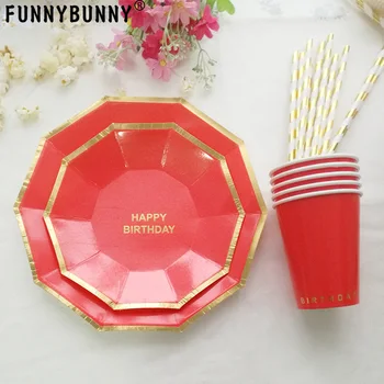 Hot Gold Happy Birthady Disposable Tableware Sets Paper Cup Pantsuit For Birthday Parties Barbecue Wedding Celebrations
Hot Gold Happy Birthady Disposable Tableware Sets Paper Cup Pantsuit For Birthday Parties Barbecue Wedding Celebrations