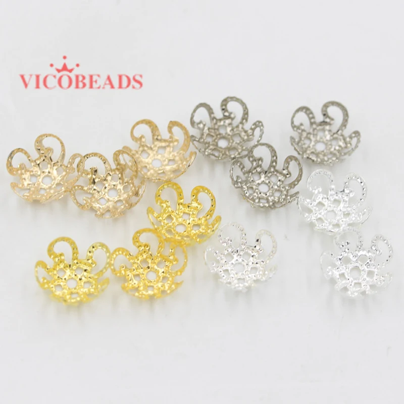 200pcs/lot 10mm Shiny Vintage Filigree Metal Hollow Flower Spacer Beads End Caps Pendant DIY Charms Connectors Jewelry Finding
200pcs/lot 10mm Shiny Vintage Filigree Metal Hollow Flower Spacer Beads End Caps Pendant DIY Charms Connectors Jewelry Finding