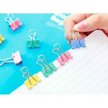 25 PCS/Lot Colorful Metal Paper Binder Clips Of High Quality 15mm Office Supplies Office Stationery Binding Supplies
25 PCS/Lot Colorful Metal Paper Binder Clips Of High Quality 15mm Office Supplies Office Stationery Binding Supplies