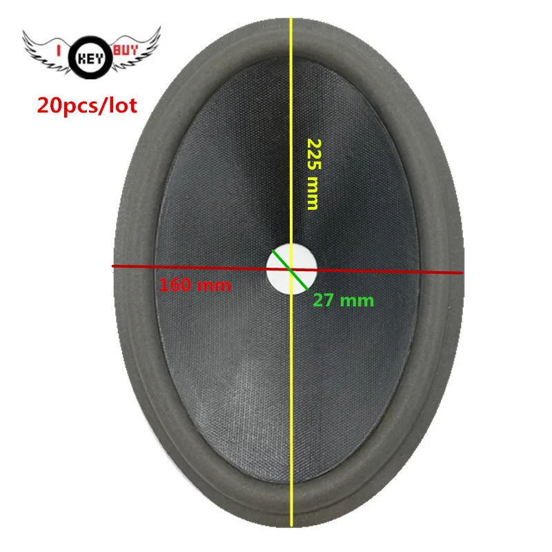 I KEY BUY Foam Edge Surround 6x9" Inch Speaker Paper Cones Oval Woofer Paper Cone 20pcs/lot Wholesale Free Shipping
I KEY BUY Foam Edge Surround 6x9" Inch Speaker Paper Cones Oval Woofer Paper Cone 20pcs/lot Wholesale Free Shipping