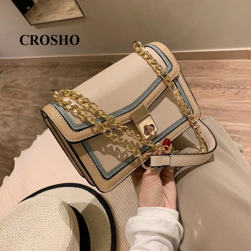 CROSHO Chain Lock Small Square Bag Cross Bag Ladies Fashion Single Shoulder Bag Panelled
CROSHO Chain Lock Small Square Bag Cross Bag Ladies Fashion Single Shoulder Bag Panelled