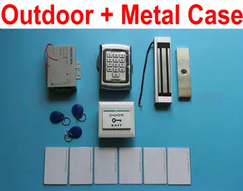 WaterProof outdoor use 125KHz ID card keytag+Pin code standalone reader access control machine with magnetic lock, power supply
WaterProof outdoor use 125KHz ID card keytag+Pin code standalone reader access control machine with magnetic lock, power supply