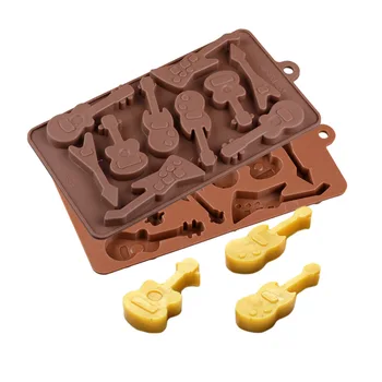 10 Holes Guitar Shape Chocolate Silicone Mold DIY Cake Decorating Tools For Fondant Baking Mould Cookies Jelly Kitchen Bakeware
10 Holes Guitar Shape Chocolate Silicone Mold DIY Cake Decorating Tools For Fondant Baking Mould Cookies Jelly Kitchen Bakeware