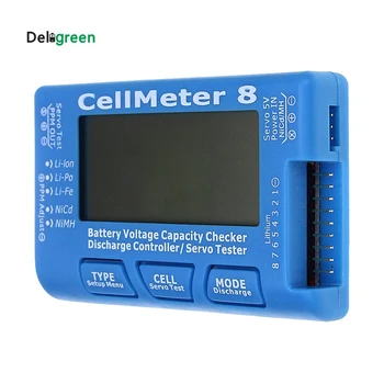 Deligreen AOK CellMeter 8 with Background Light and Discharge Multifunctional Digital Power Servo Checker Tester 2S-8S 8M
Deligreen AOK CellMeter 8 with Background Light and Discharge Multifunctional Digital Power Servo Checker Tester 2S-8S 8M