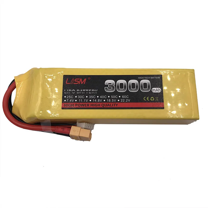 Lipo Battery 4S 14.8V 3000mAh 60C For RC Drone Aircraft Quadcopter Helicopter Airplane Car Remote Control Toys Lithium #30y52
Lipo Battery 4S 14.8V 3000mAh 60C For RC Drone Aircraft Quadcopter Helicopter Airplane Car Remote Control Toys Lithium #30y52