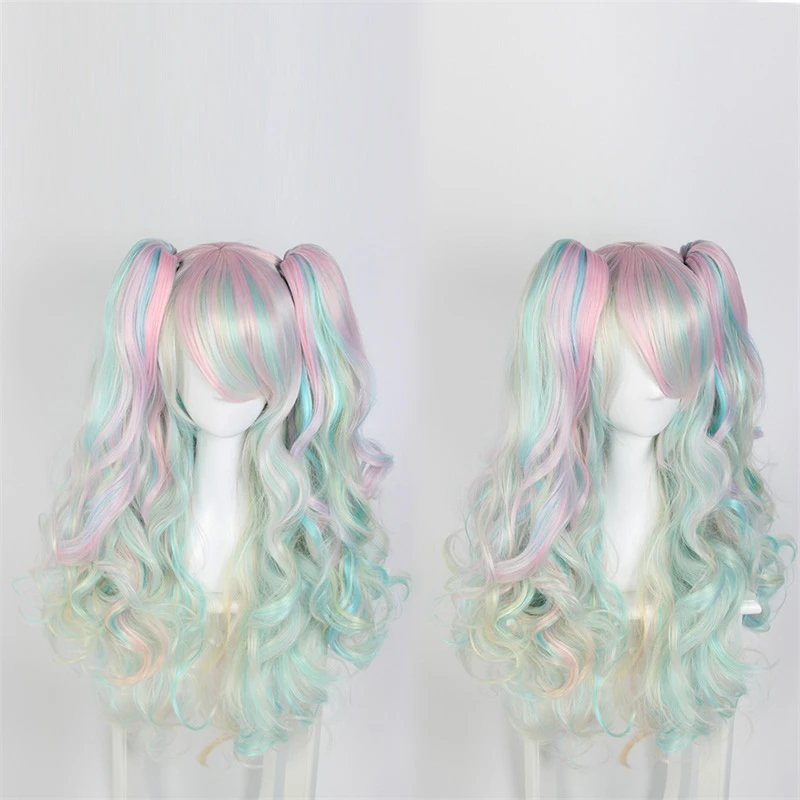 Lolita 60cm Long Multi-Color Curly Anime Daily Hair Cosplay Full Wig + 2 Curly Ponytails H75218C
Lolita 60cm Long Multi-Color Curly Anime Daily Hair Cosplay Full Wig + 2 Curly Ponytails H75218C