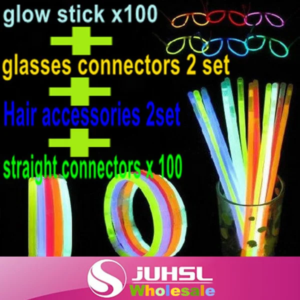 Discount package!! glow stick x 100+ straight connectors x 100 + glasses connectors x 2 set + Hair accessories x 2set,Party Fun
Discount package!! glow stick x 100+ straight connectors x 100 + glasses connectors x 2 set + Hair accessories x 2set,Party Fun