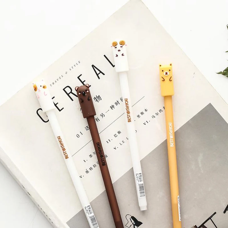 4 Pcs Hot Sheep Bear Cat Gel Pen Rollerball Gel Pen School Office Supply Student Stationery 0.5mm Black Ink
4 Pcs Hot Sheep Bear Cat Gel Pen Rollerball Gel Pen School Office Supply Student Stationery 0.5mm Black Ink