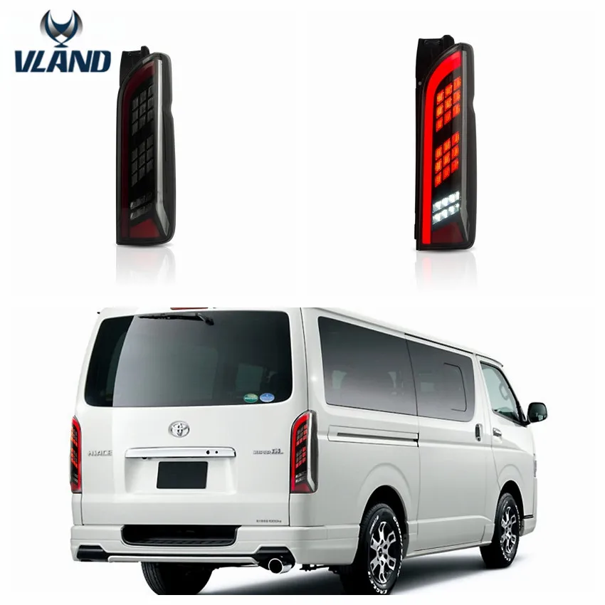 Vland Factory for Hiace Tail Lamp For Hiace taillight 2005-2018 for Hiace LED Tail Light turn signal with sequential indicator
Vland Factory for Hiace Tail Lamp For Hiace taillight 2005-2018 for Hiace LED Tail Light turn signal with sequential indicator